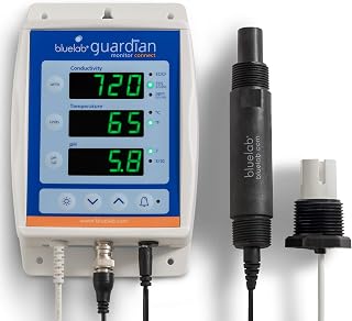 Bluelab MONGUACONIN Guardian Monitor Connect in-Line for pH, Temperature, and TDS in Water with Data Logging (Connect Stick not Included), Nutrient Meter for Hydroponic System and Plant Grow