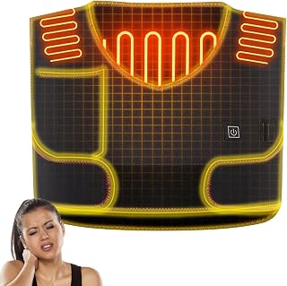 USB Electric Heated Vest - Washable Adjustable Heated Jacket for Women & Men, 3-Zone Heating 3 Gears Adjust Temperature Heated Undercoat with Built-in Warm Plate, Battery Not Included
