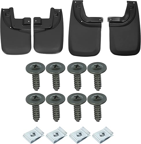 X AUTOHAUX Kit de aletas de barro para Toyota Tacoma 2005-2015, protector contra salpicaduras delantero y trasero, guardabarros delantero y trasero,