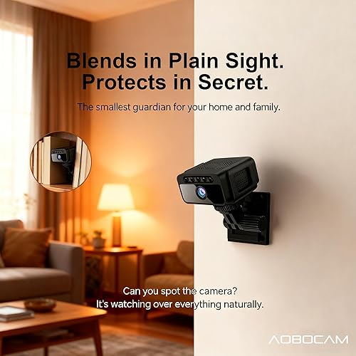Miniatura 3 de Cámara oculta con nube, 4K HD WiFi, mini cámara espía de 150, cámara secreta de vigilancia inalámbrica para interiores, detección de movimiento