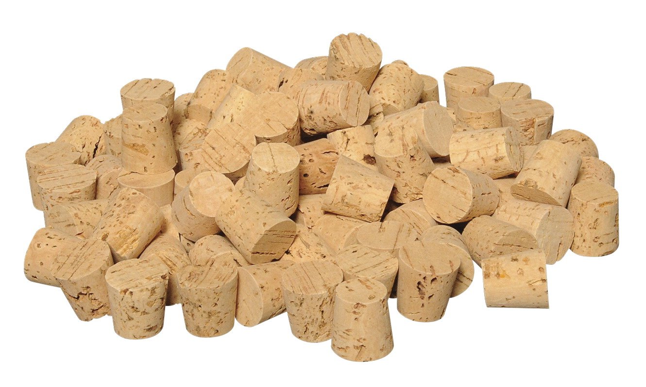 Frey Scientific - 586698 Natural Cork, 19mm Top Diameter, 15mm Bottom Diameter, #6 Size (Pack of 100)