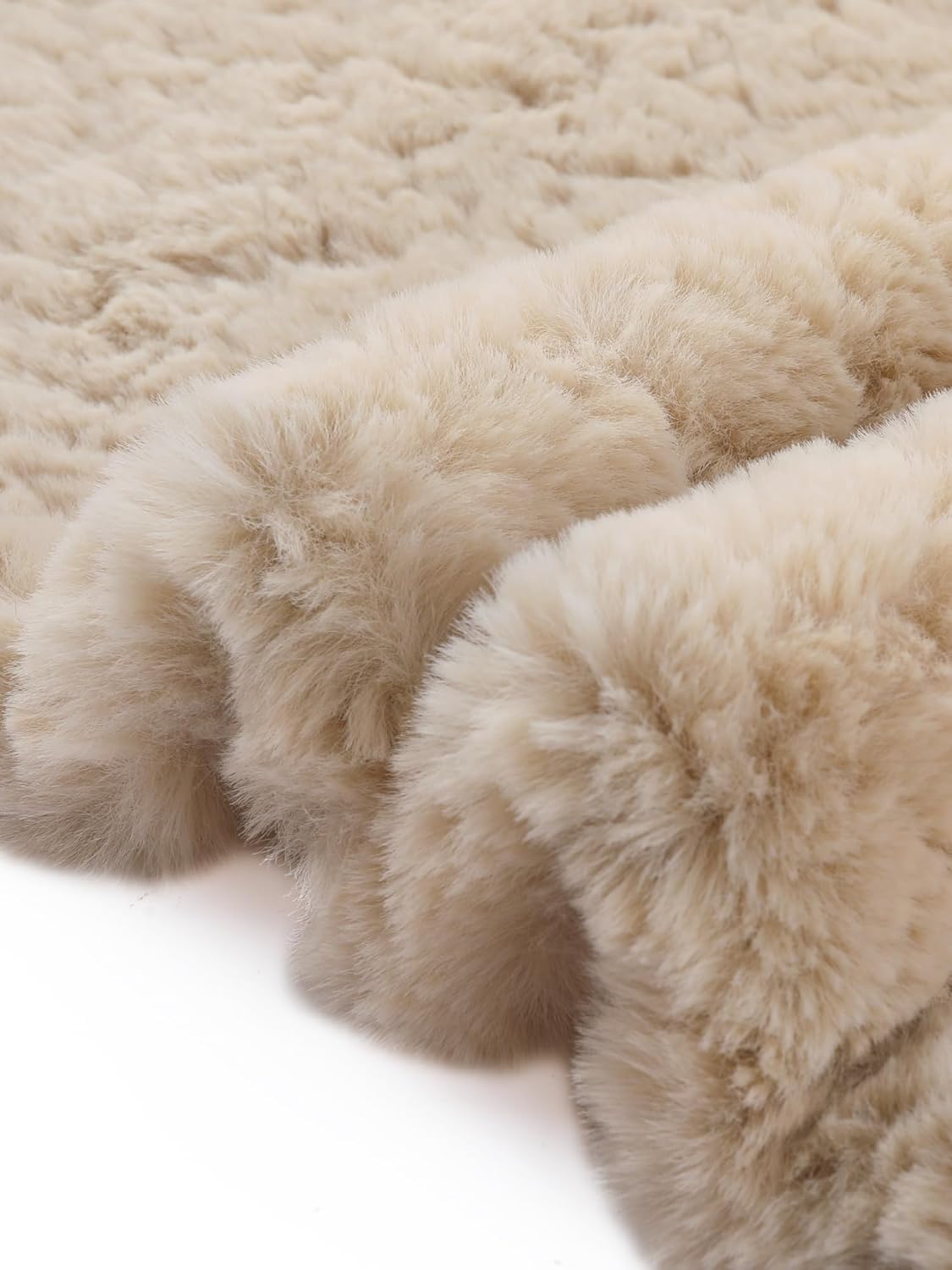 Allegra K Women's Faux Fur Coat Button Down Long Sleeve Fluffy Jacket Winter Outerwear - Image 6