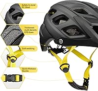 Vista 5 de Casco de bicicleta para niños, casco de bicicleta para niños y niñas de 8 años en adelante, con visera fresca, casco de bicicleta para niños, casco