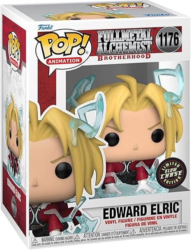 Miniatura 4 de POP Full Metal Alchemist Brotherhood - Figura de vinilo Edward Elric Funko (paquete con funda protectora de caja compatible), multicolor, 3.75