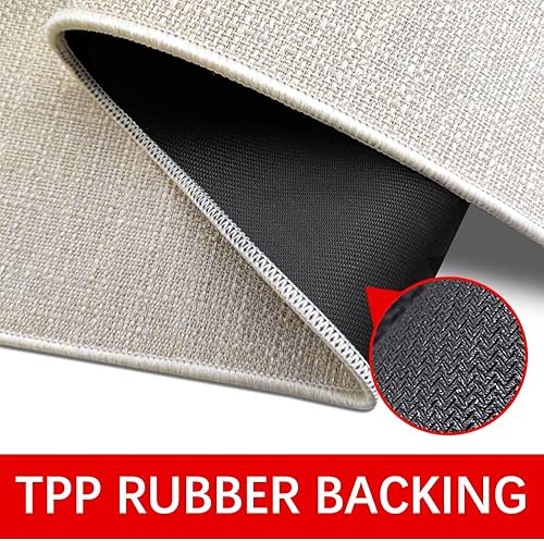 Miniatura 5 de Mloabuc - Juego de 2 alfombrillas de cocina de Merry Christmas, antifatiga, impermeables, resistentes a las manchas, alfombra azul decorativa,