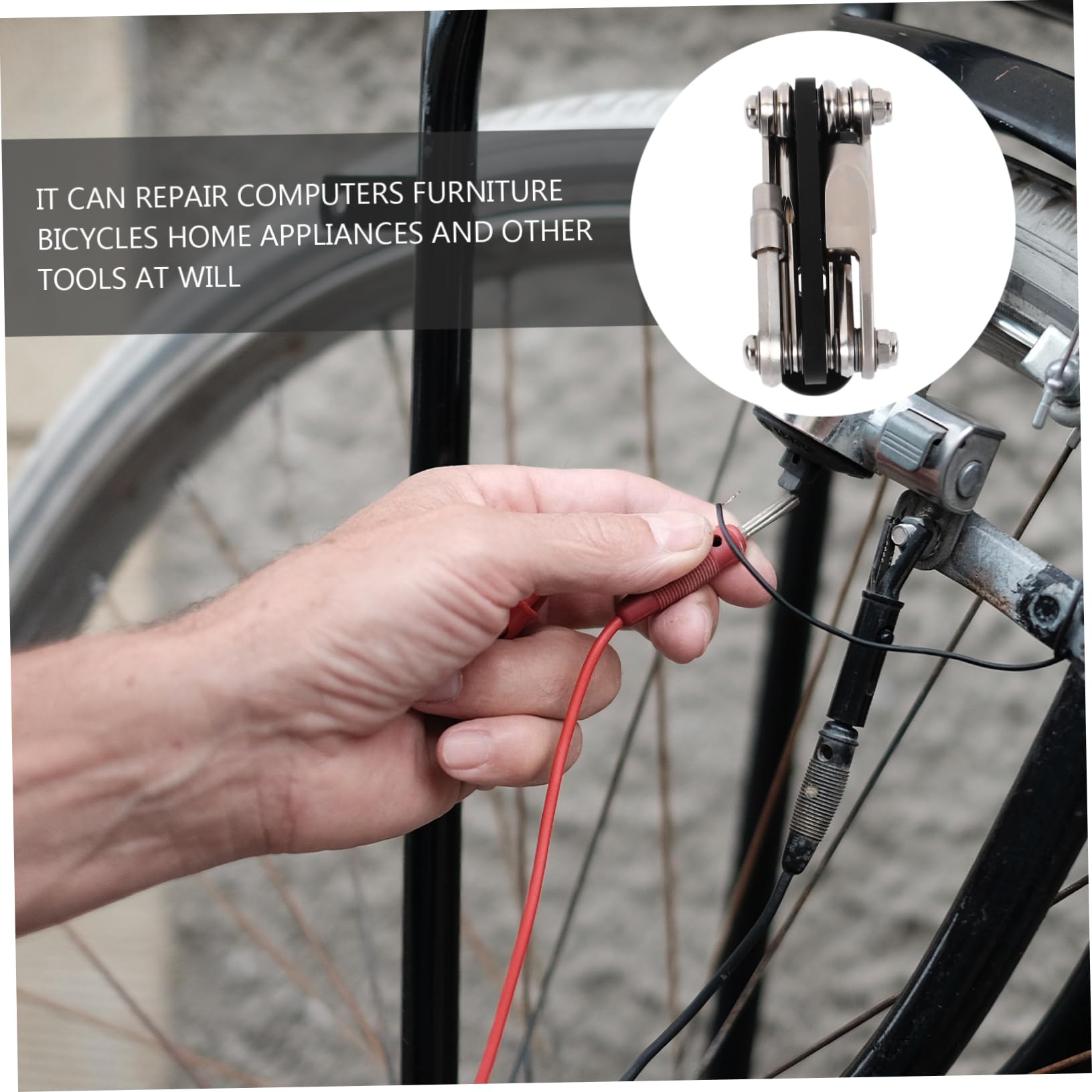 Gogogmee Bicycle Repair Tool Combination Wrench 1pc Multitool Bicycle Repair Tool Home Spanner Practical Repairing Wrench Bike Supply