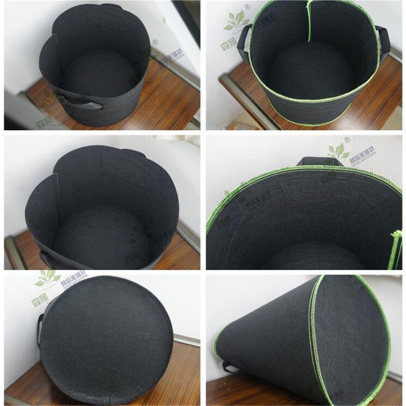 Stofftopf 1–20 Gallonen Stoff-Pflanzbeutel | For Gemüse Erdbeere(30 gallon C)