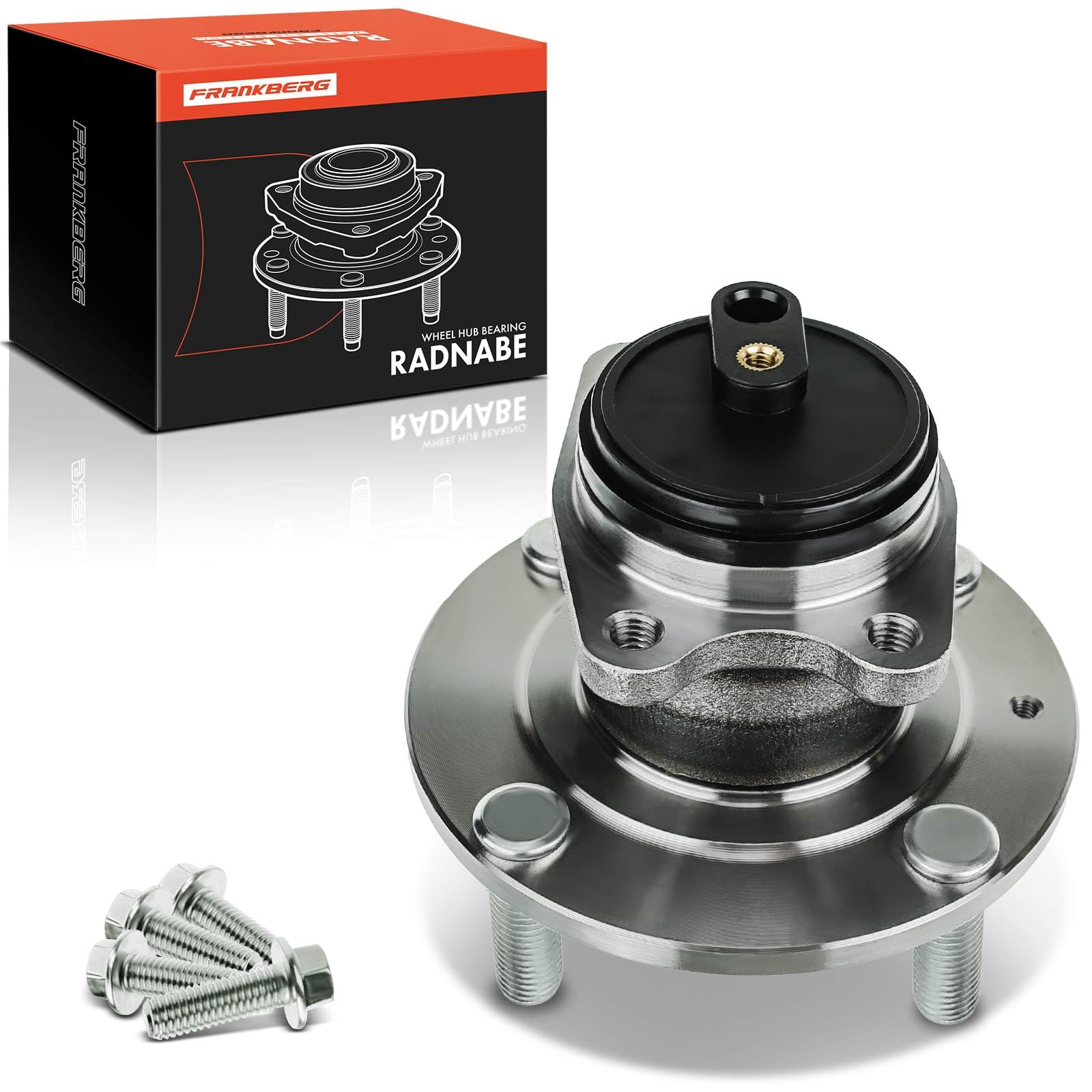 Frankberg Radlager Radlagersatz Hinterachse Flansch-Rad ⌀136,7 Mit ABS Gehäusesensor Kompatibel mit Forfour 454 Colt VI Z2A Z3A Replace# MR594142