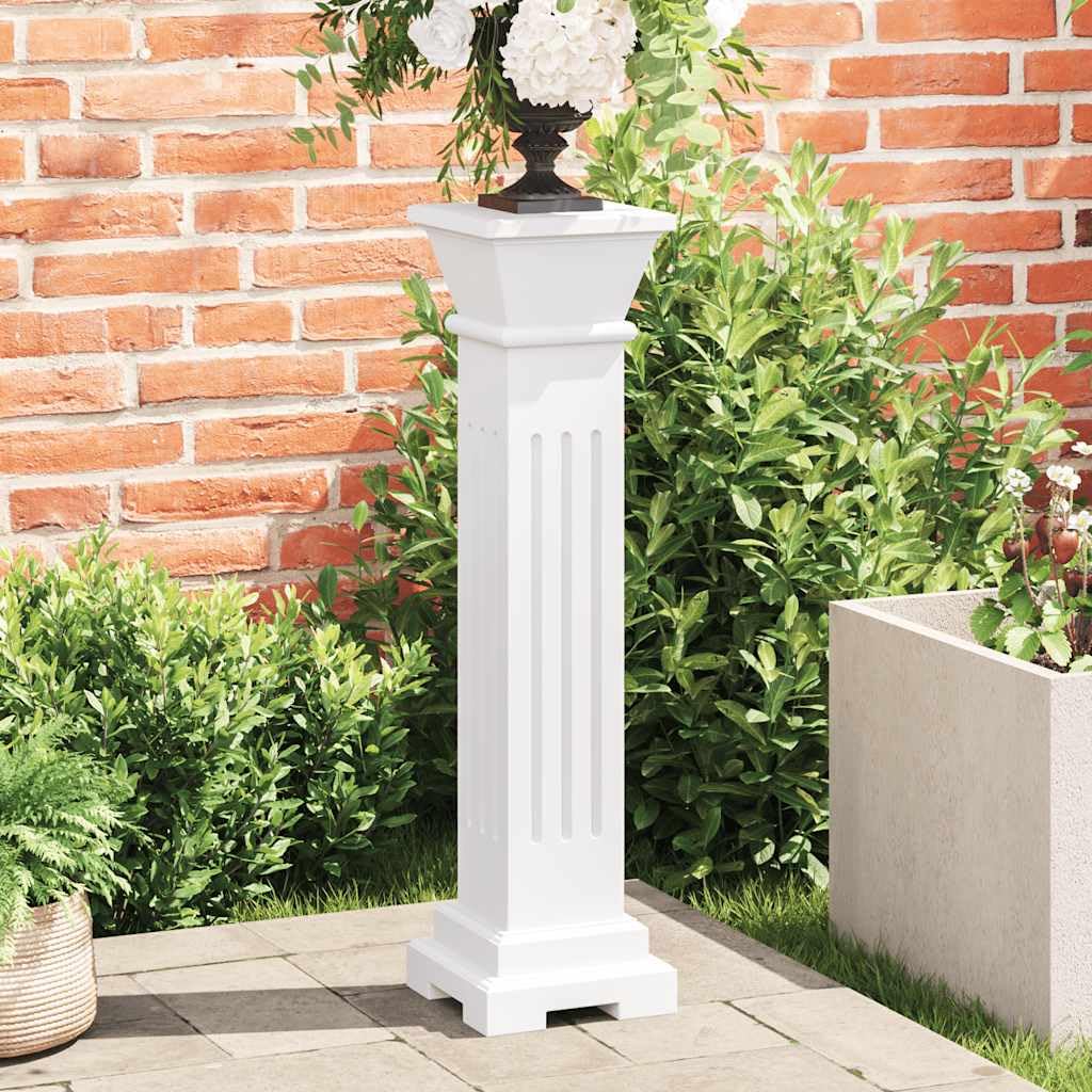 vidaXL Support pilier classique carré pour plantes MDF