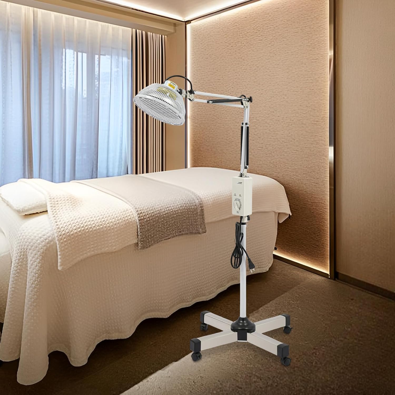 Far Infrared Mineral Heat Lamp, 250W Infrared Light Therapy, Heat Lamp, Pain Relief Device for Body Face, Physiotherapy Lamp Can Treat All Kinds of Pain for Adults, Children, Teens, Seniors
