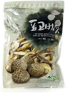NATURAL LIFE Dried Oak Log Shiitake Mushrooms | Korean Dried Mushrooms for Cooking | Quick Rehydration | Authentic Premium Shiitake Mushrooms (100g(3.53oz), Sliced)