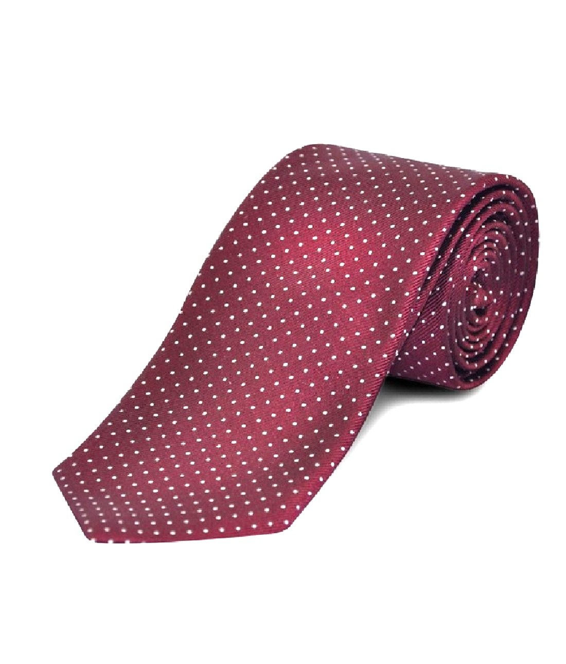 Boy/Men's Maroon Self Design Micro Fiber Tie N-43-image-2