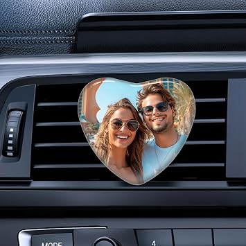 Custom Car Air Vent Clip with Your Photo and Text,Personalised Different Scents Car Air Fresheners,Interior Decoration,Decorative Accessories