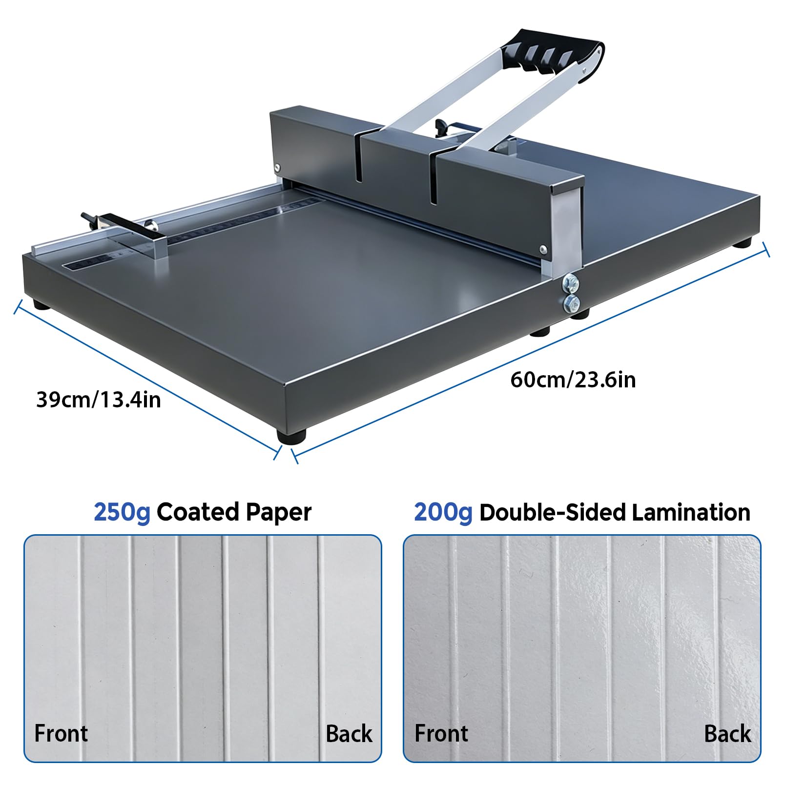 350 mm Manuelle Rillmaschine, Manuelle Papier-Rill- Und Falzmaschine, A3/A4-Papierfaltmaschine, Mit Positionierungsleitblech Und Lineal, For Grußkarten, Broschüren, Fotopapiere, Einladungen