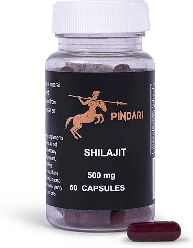 Pindari Pure Shilajit 500mg  Denso en nutrientes  Alta potencia  Impulso de energía  Apoyo inmunológico  Procedente de las cordilleras del Himalaya