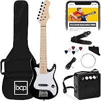Vista 1 de Best Choice Products - Kit de guitarra eléctrica infantil de 30 pulgadas para principiantes con amplificador de 5W, correa, funda, cuerdas y púas