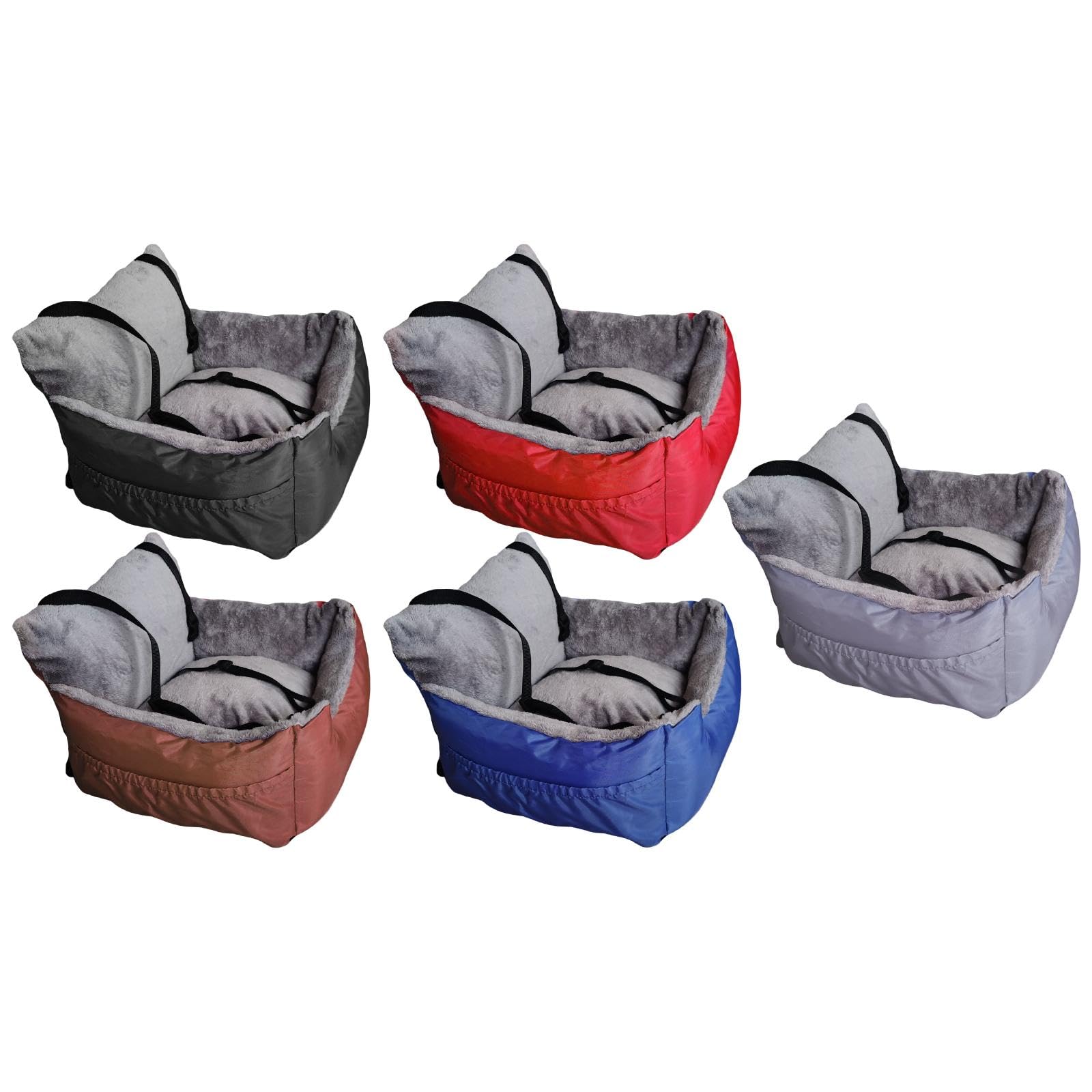 CALANDIS™ Dog Cats Cars Seat Booster Seat Car Armrest Box Lightweight Nest for Outdoor Black | Car Seats & Barriers | Dog Supplies