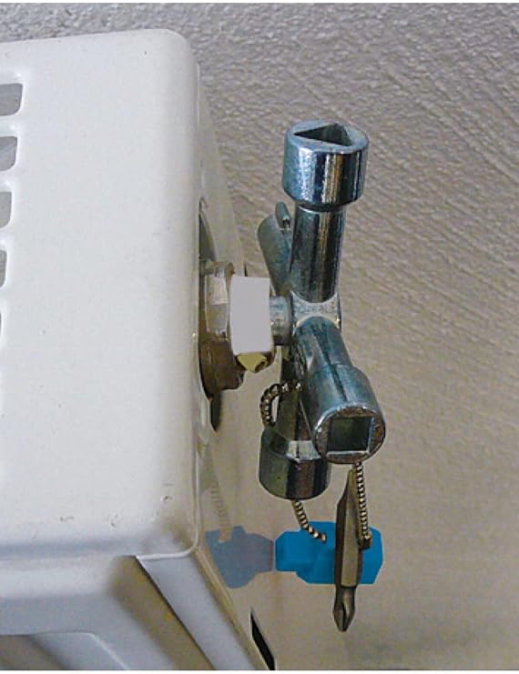 Depolife Panel Key Elevator Door Key Cross Metal Panel Lock Key Control Cabinet Screwdriver