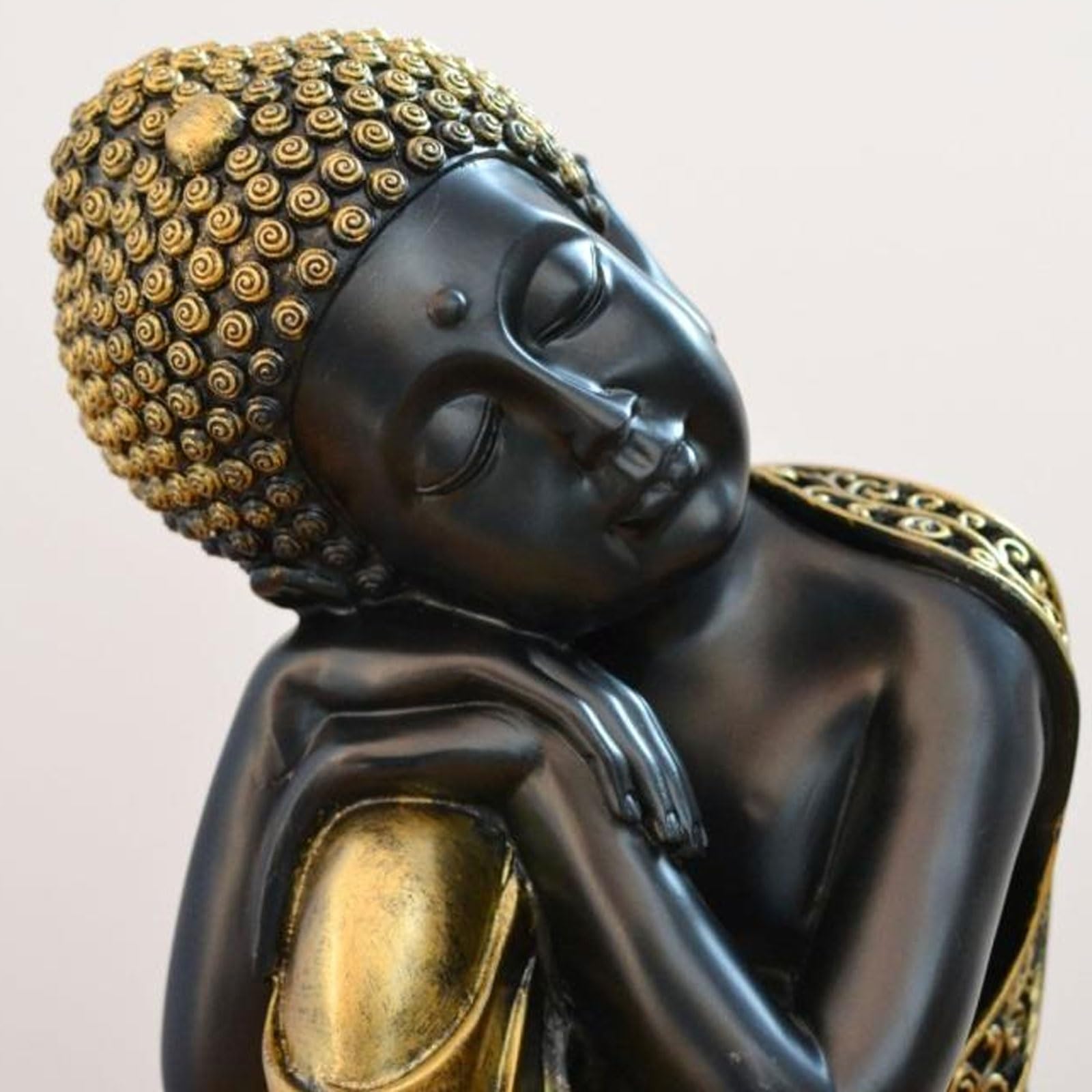 Posąg Buddy do wnętrz posąg Buddy Medytacja Dekoracja Ręcznie robione Figurki Do Domu Pulpit Biuro Dekoracja Medytująca Figurka Buddy Rzeźba