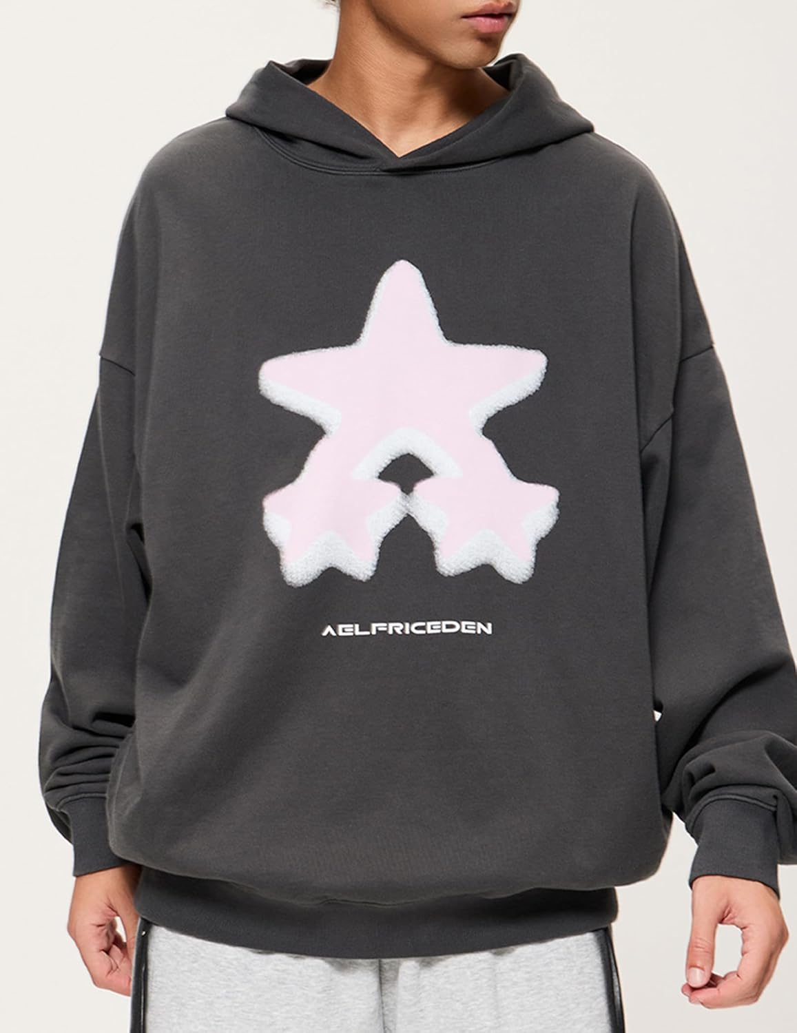 Aelfric Eden Womens Oversized Hoodie Heavyweight Vintage Streetwear Star Graphic Acid Wash Hoodies Pullover With Pockets - Image 2