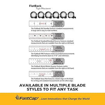 FastCap ProCarpenter Flatback Standard Story Pole Measuring