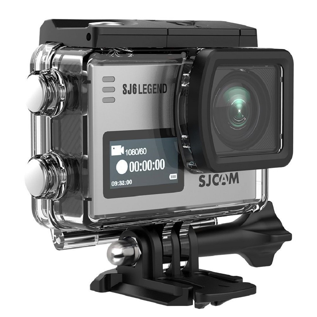 SJCAM 4K Sport Action Camera,SJ6 Legend 16MP WIFI Waterproof Camera- Dual Screen/2" Touch Screen/Remote Control/Microphone Supported/Gyro Stabilization(Silver)