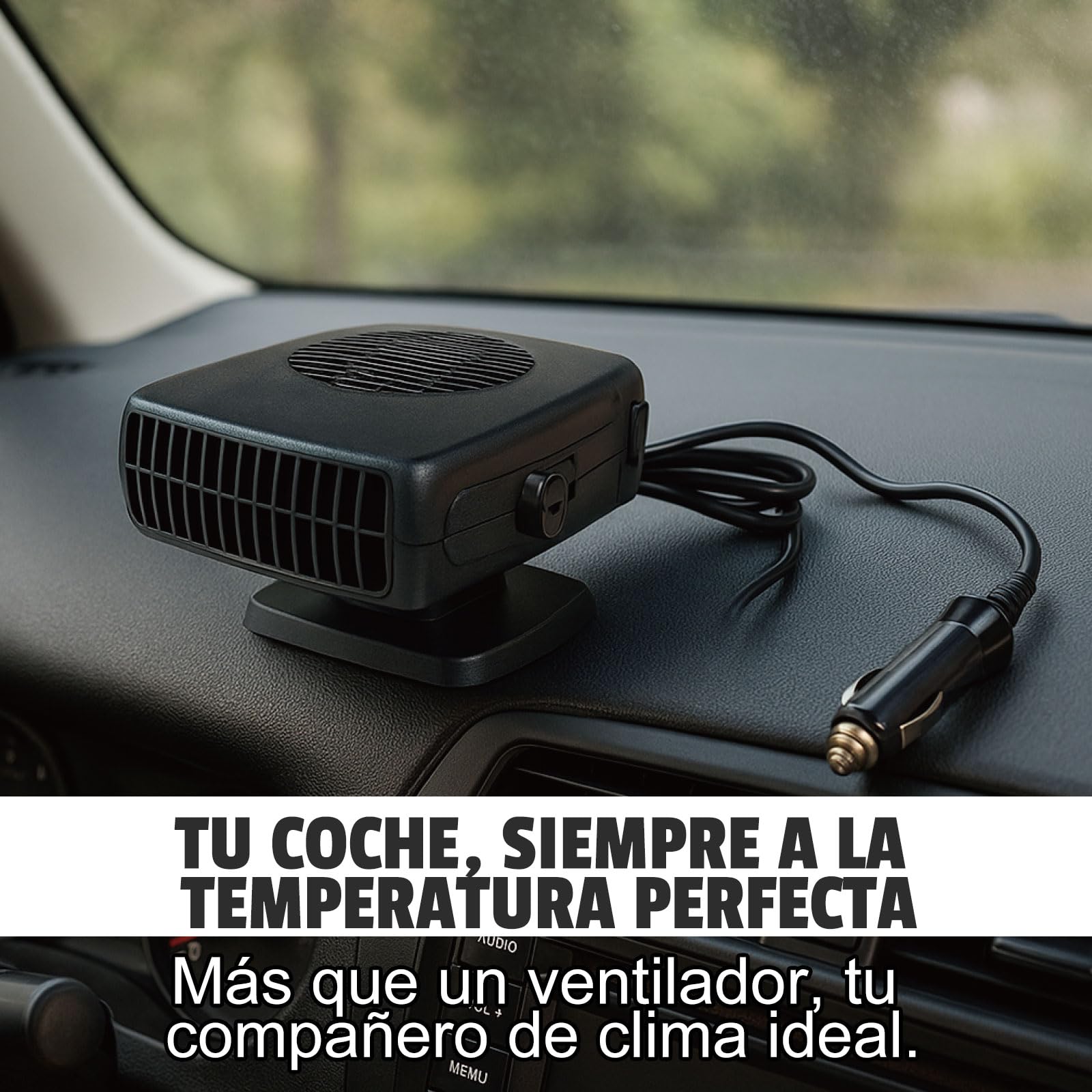 calefactor coche 12v,Kit de Calefacción Invierno Coche 150W calefactor coche mechero,niebla Coche Ventilador Calefacción Refrigeración 2 en 1 para Parabrisas