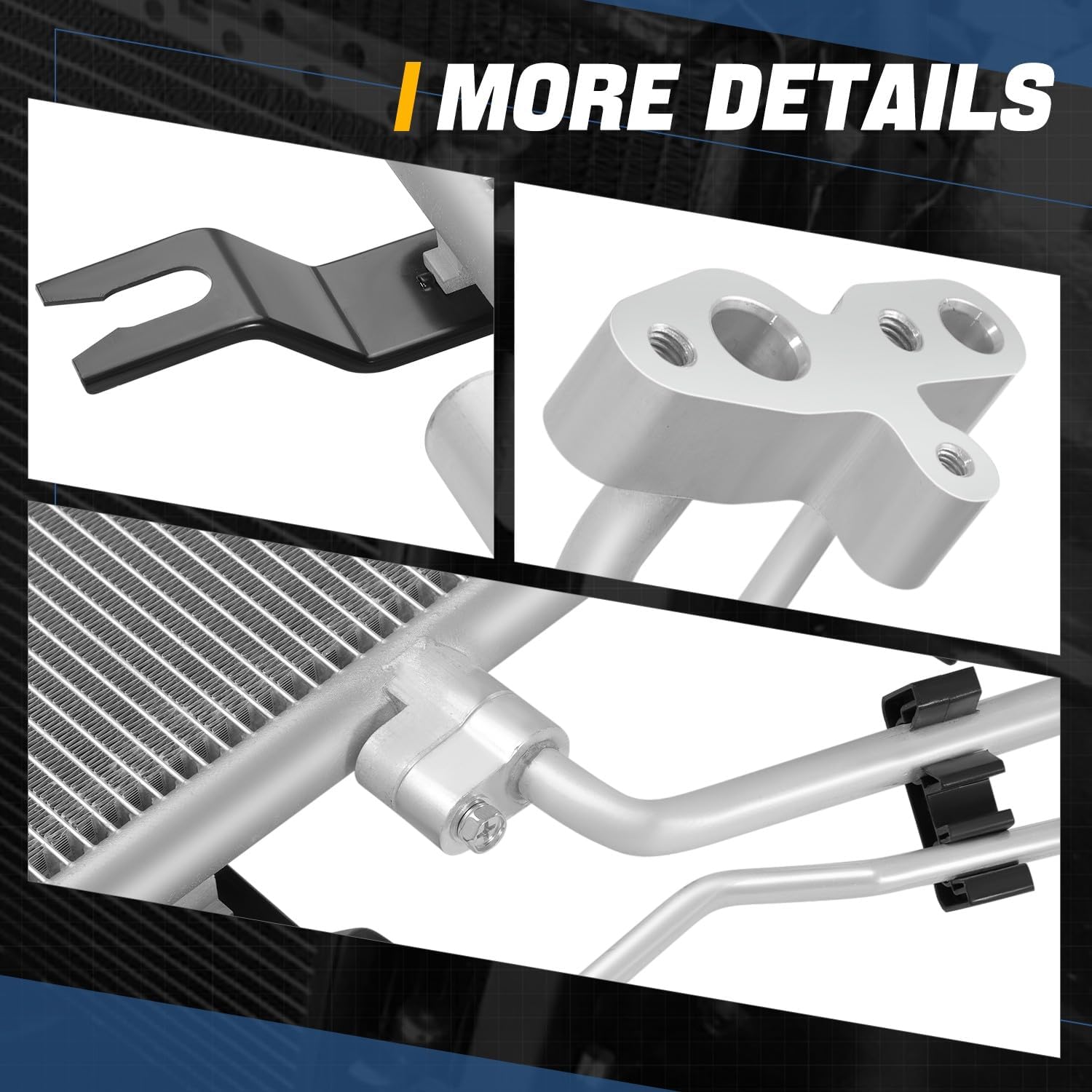 Auto Dynasty Air Conditioning A/C Condenser Compatible with 2010 2011 2012 2013 Dodge Ram 2500 3500 4500 5500 6.7L L6 Diesel Turbocharged, Aluminum AC Condenser Replacement DPI 4885, CH3030245