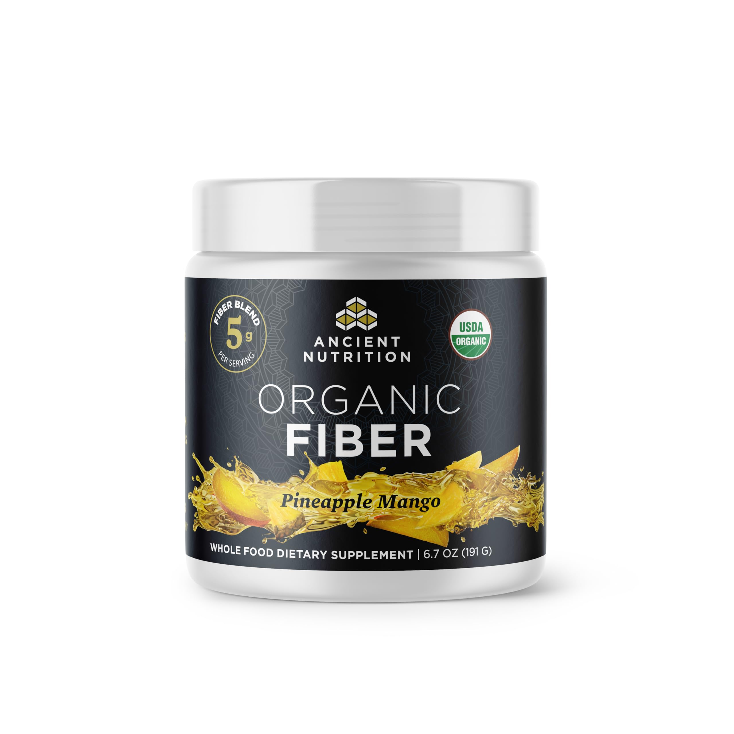 Ancient Nutrition Organic Acacia Fiber Powder, Pineapple Mango Pineapple Mango 6.7 Ounce (Pack of 1)
