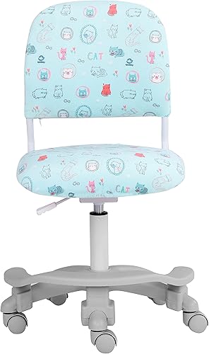 Miniatura 19 de Silla ergonómica de escritorio para niños, silla de computadora de oficina para estudiante, altura ajustable y profundidad del asiento, reposapiés