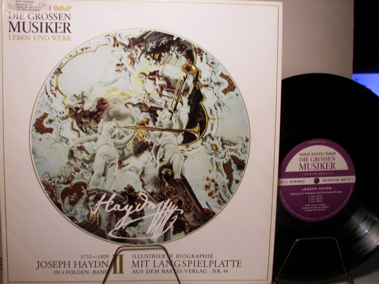 BASTEI - DIE GROSSEN MUSIKER - JOSEPH HAYDN BAND II - 10" + ILLUSTRIERTE BIOGRAPHIE - VINYL