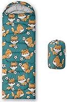 Vista 24 de AILONEN Cute Frog Green - Saco de dormir para acampar, ligero e impermeable, 3 estaciones de clima cálido y fresco, compresión portátil de viaje