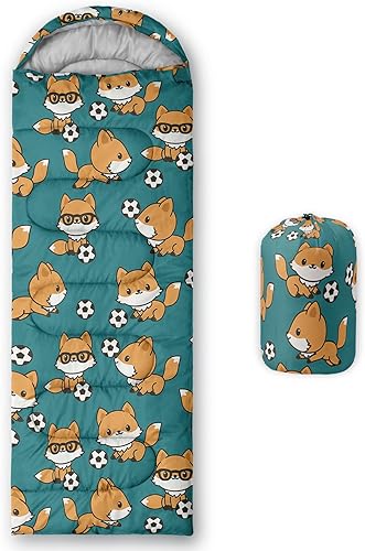 AILONEN Elephant Sleeping Bag for Girls Boys, 3 Seasons Travel Camping Hiking Outdoor Waterproof & Lightweight Soft Sleeping Bag,with Compact