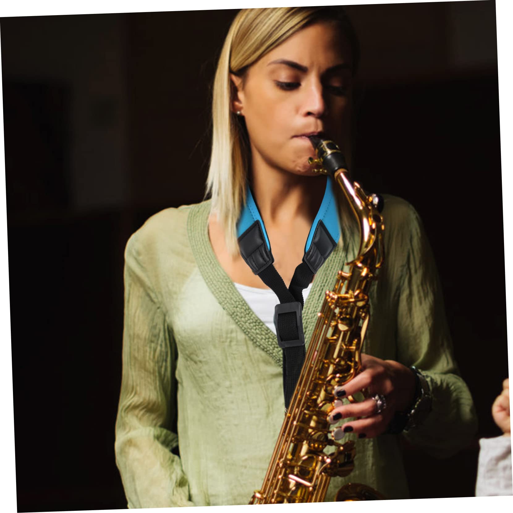 Abaodam 3pezzi Regolabile Per Saxofono Tracolla Comfort Per Tenore Per Musicisti Sostituzione Per