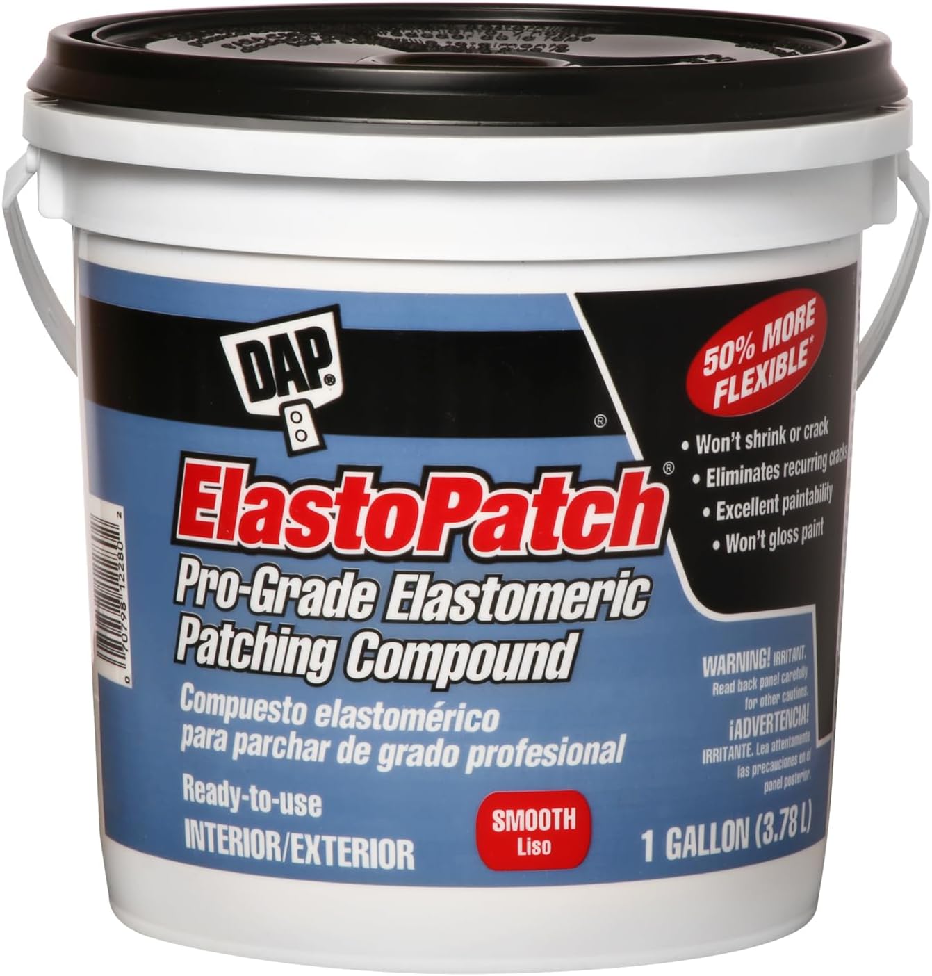 DAP ElastoPatch Smooth Flexible Patching Compound, White, 1 Gal (7079812280)