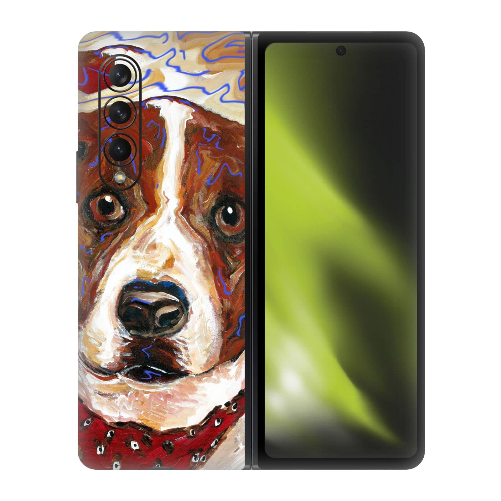 Head Case DesignsOfficially Licensed Mad Dog Art Gallery Musty Dogs 2 Vinyl Sticker Skin Decal Cover Compatible With Samsung Galaxy Z Fold3 5G