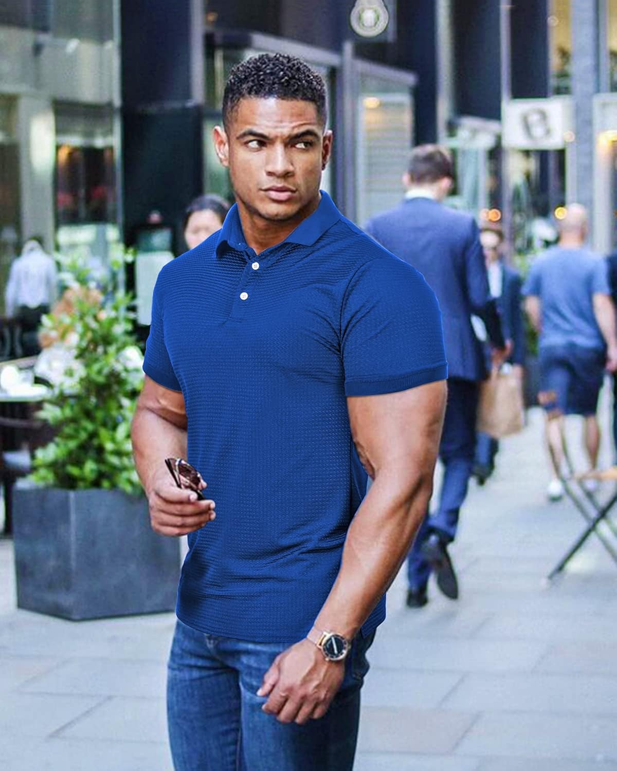 Polo shirts for muscular guys Clearance