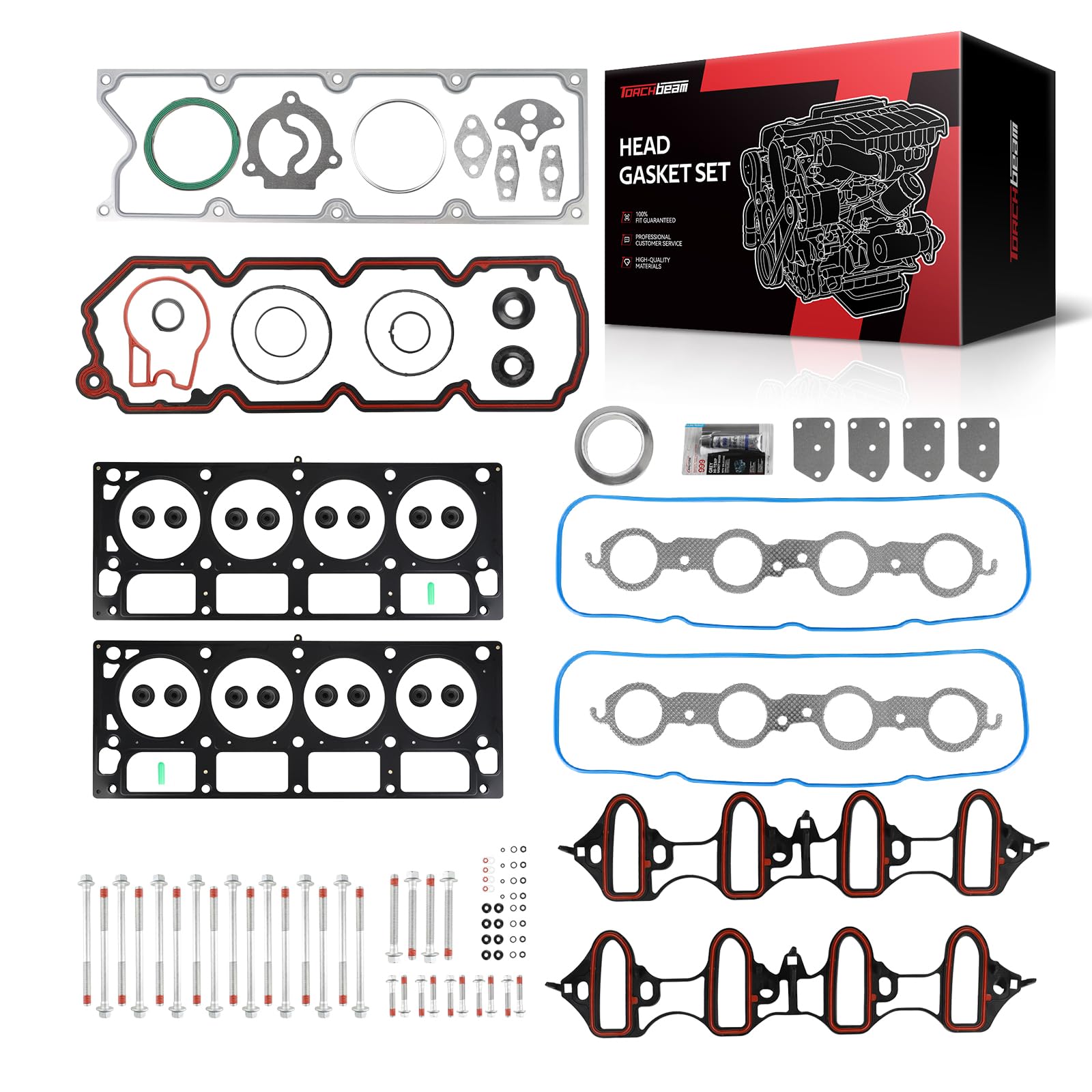 Torchbeam HS26190PT-2 Head Gasket Set for Silverado 1500 2006-2009 5.3L