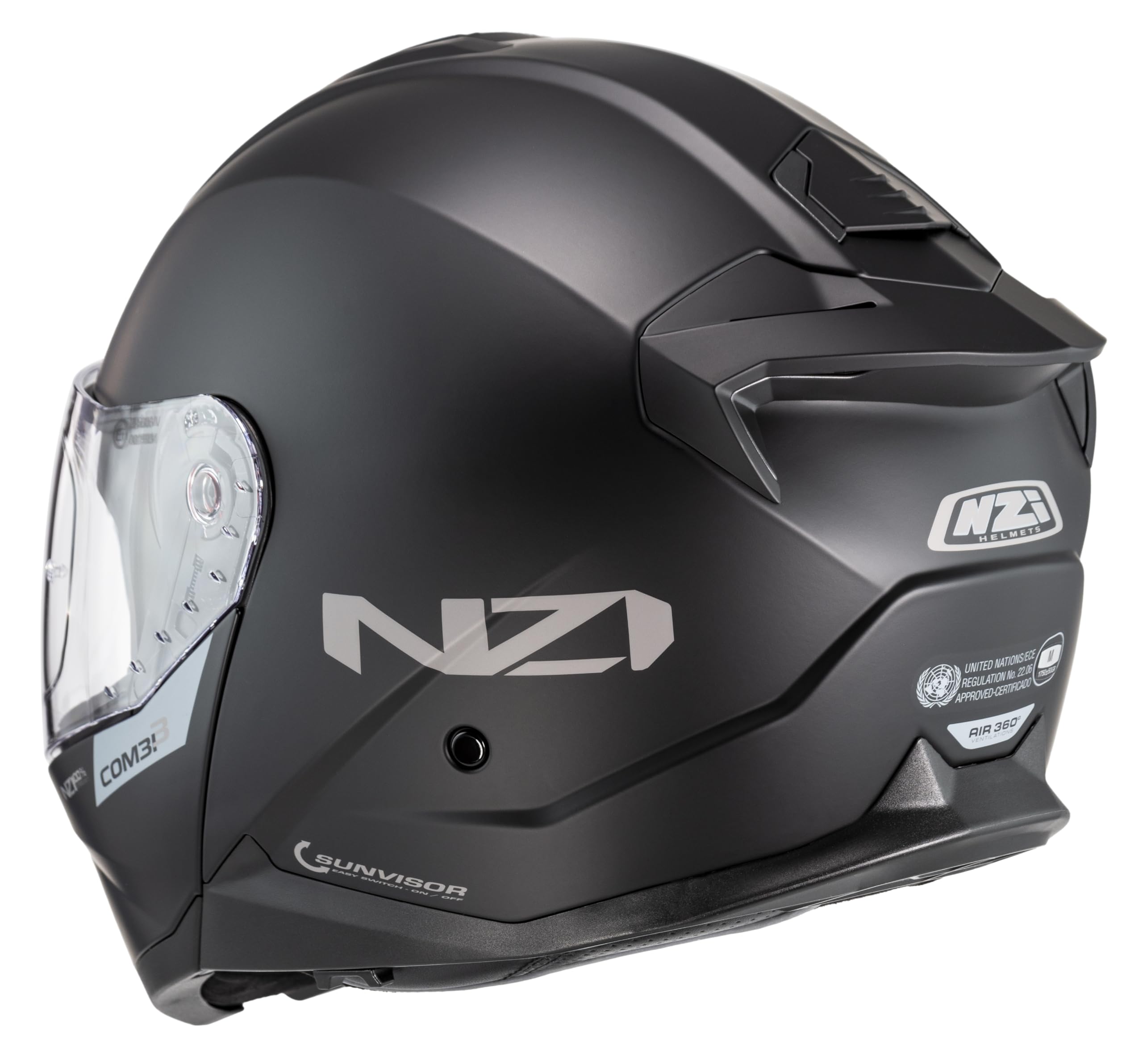 NZI Casco De Moto Convertible Combi 3 Duo