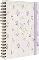 Agenda Planner Semanal Plus 2026 Entrepontos Floral Lilás