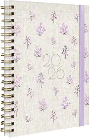 Agenda Planner Semanal Plus 2026 Entrepontos Floral Lilás