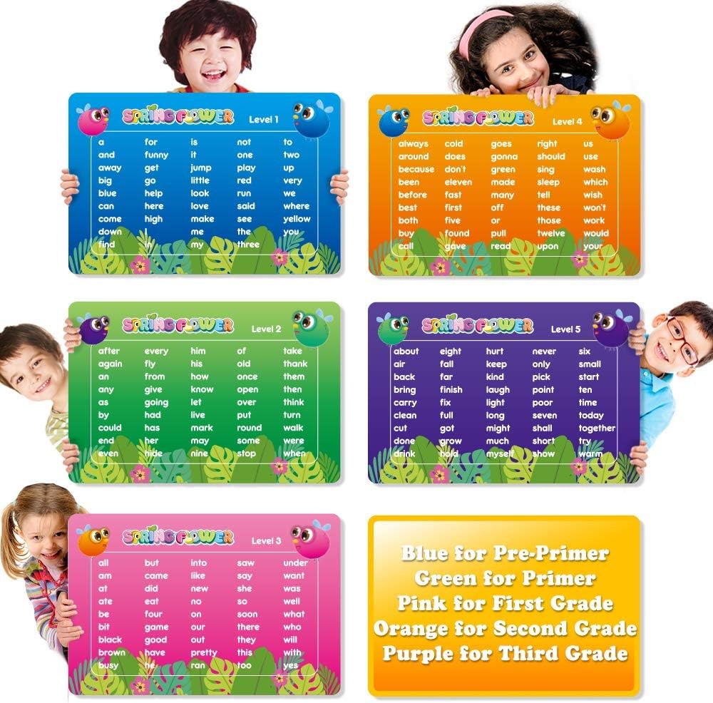 Sight word flash card and sight word game