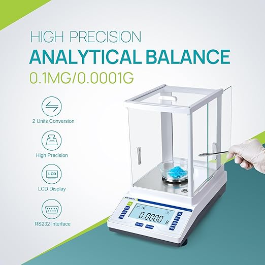 Balanza Analítica Digital LICHEN 120g 0.0001g Precisión Laboratorio miniatura 2