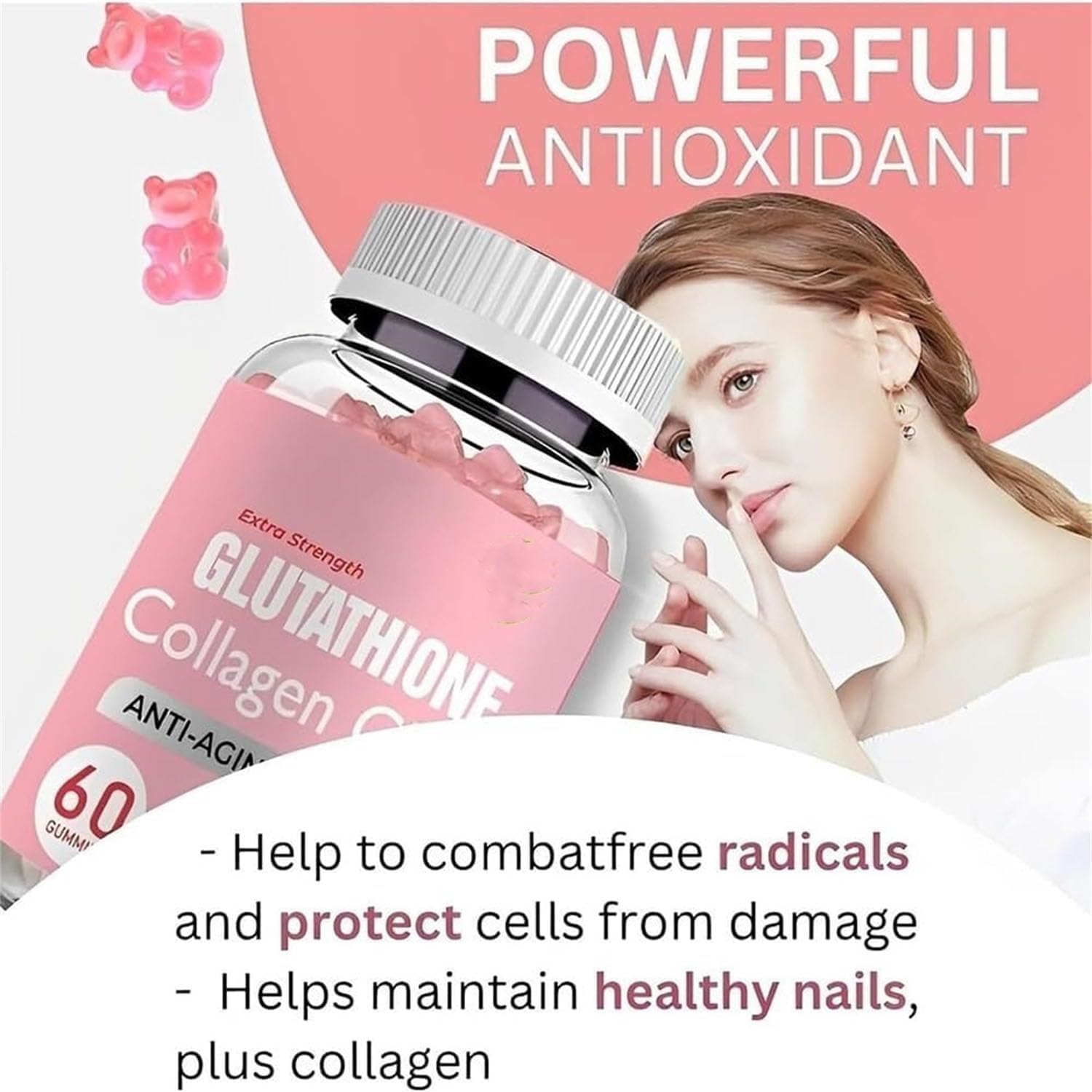 Glutathione Collagen Gummies, Glutathione for Dark Spots, 60pcs/bottle, Korean Glutathione Gummies for Skin Care (1 Bottle) (2 Bottles) : Amazon.com.be: Health & Personal Care Glutathione Collagen Gummies, Glutathione for Dark Spots, 60pcs/bottle, Korean Glutathione Gummies for Skin Care (1 Bottle) (2 Bottles) : Amazon.com.be: Health & Personal Care
