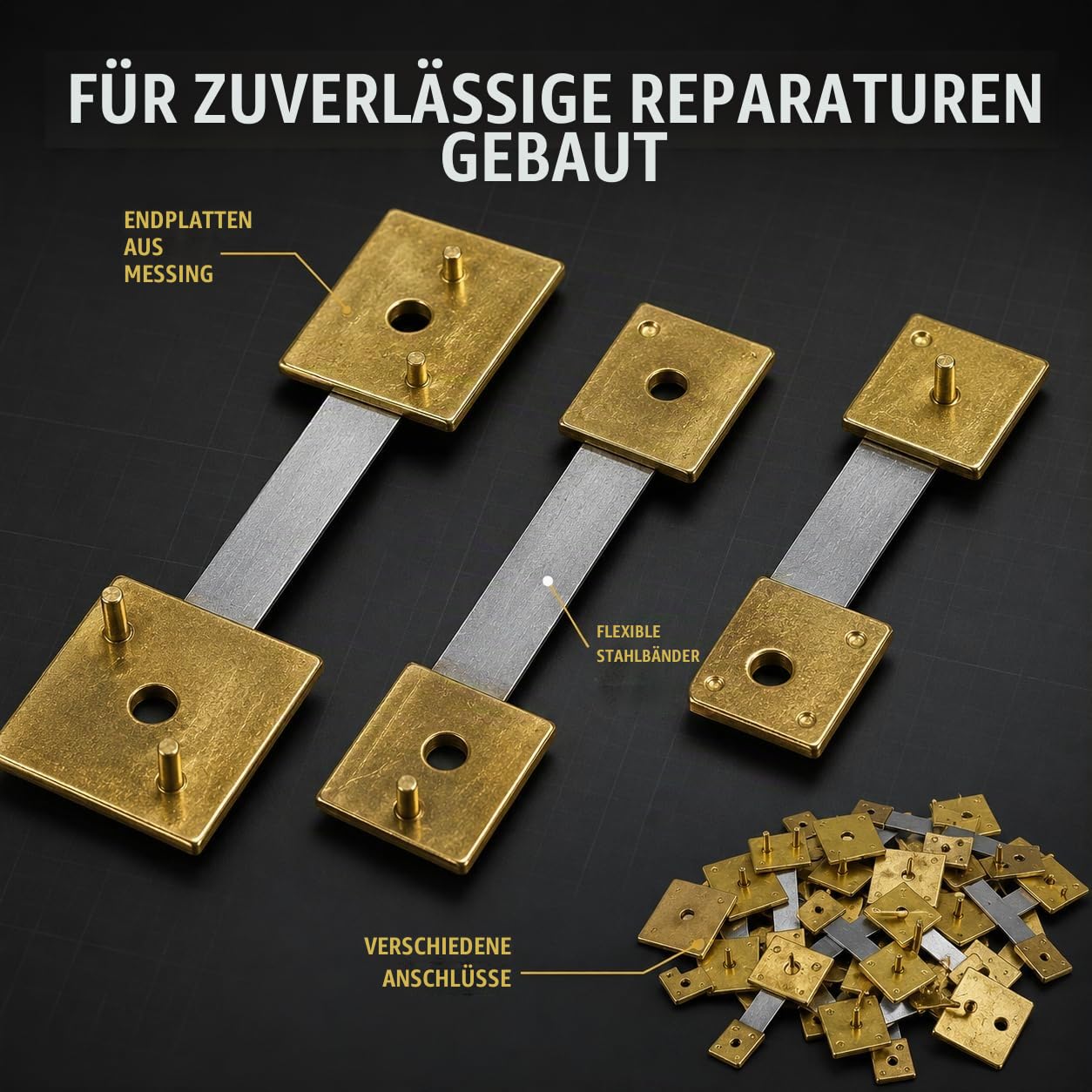 100 Stück Uhr-Aufhängungsfedern für Großvater, Wand- und Kaminuhren – Englisch, Französisch, Deutsche Uhren-Reparaturteile, langlebige Ersatzfedern