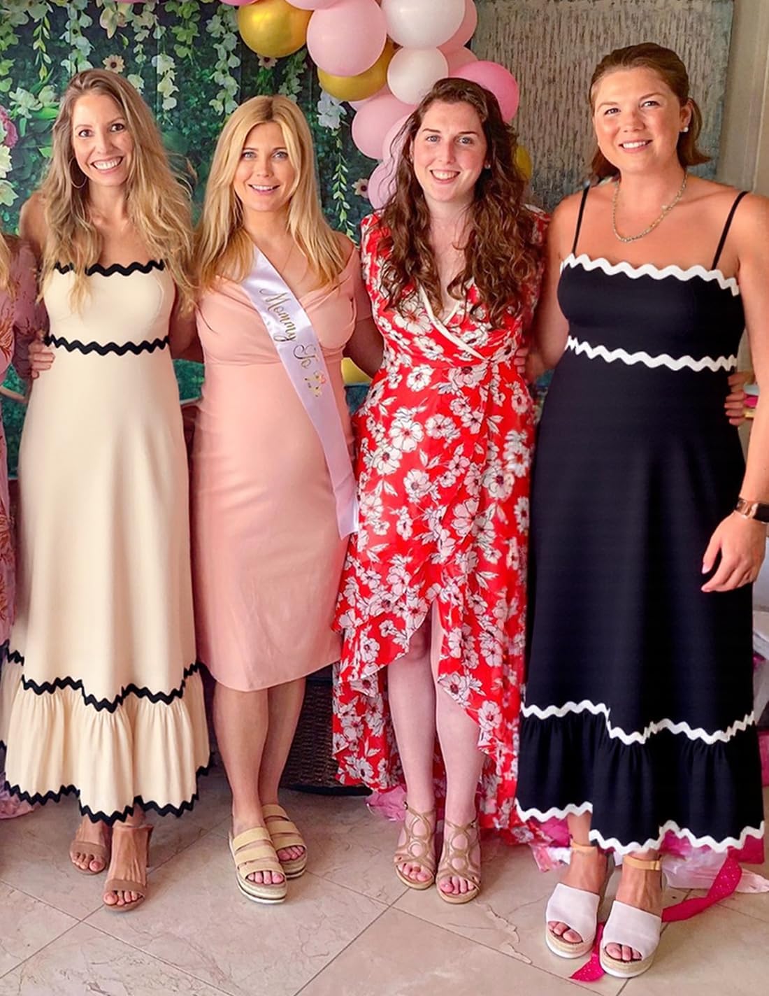 ZESICA Women's 2026 Summer Spaghetti Straps Sleeveless Backless Sundress Flowy Smocked Lace Swing A Line Midi Dress - Image 5