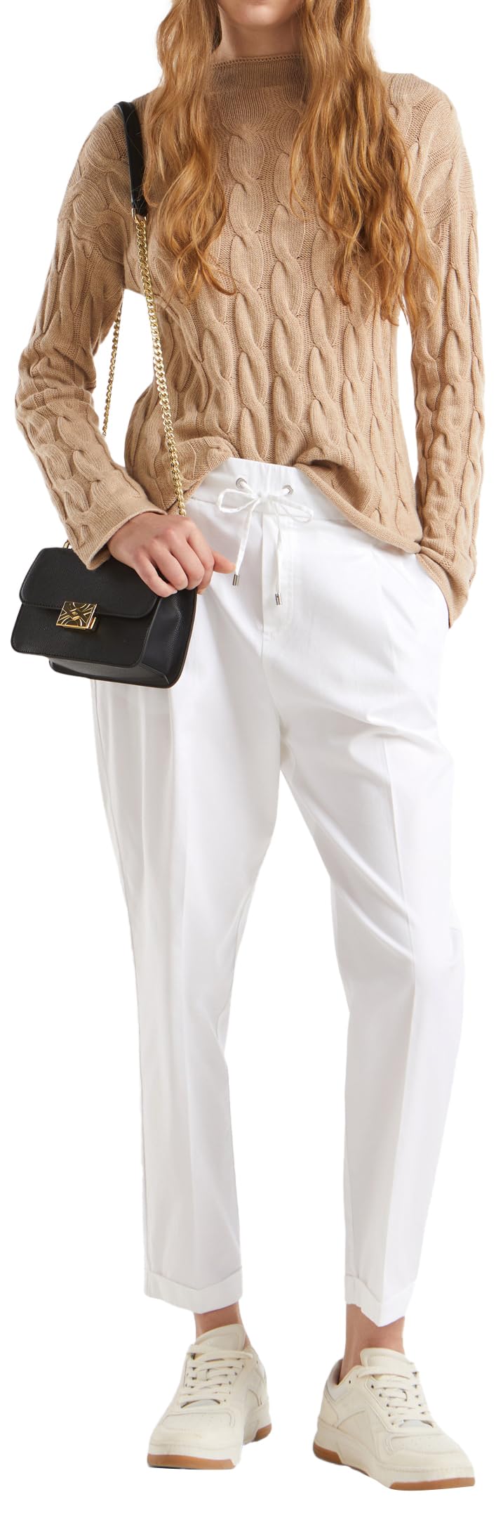 Pantalone Palazzo grigio mélange - Colori Vivi