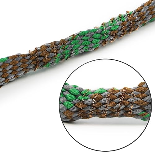 Miniatura 13 de GUGULUZA Serpientes de pistola, 2 piezas de cepillo limpiador de cuerda de limpieza de rifle para varios calibres, suministros de limpieza compactos