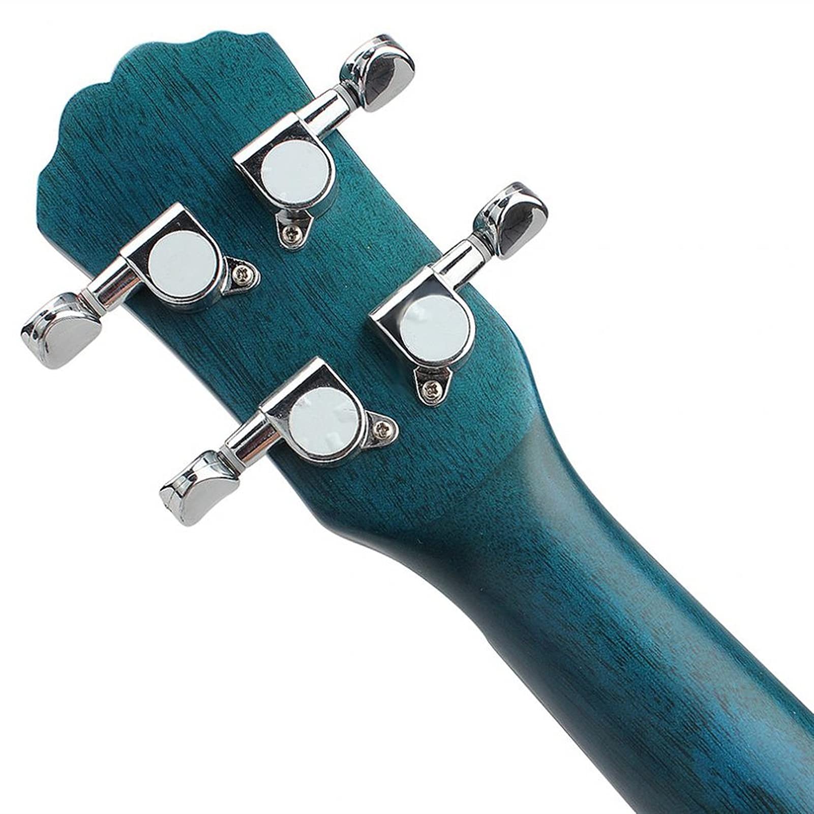 Ukulele koncertowe Początkujący Ukulele 21- calowy Sopran Ukulele Świerkowy Drewno 15 Fret Cztery Struny Hawaii Gitara Z Abalone Shell Edge Hole Hole Instruments Instrumenty Muzyczne