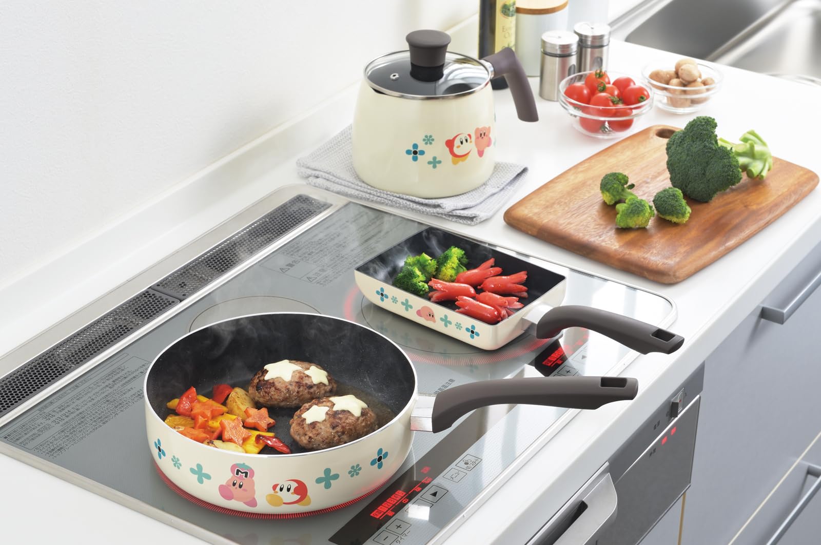 Amazon｜星のカービィ IH対応 アルミ マルチクックパン KBY-05｜片手鍋